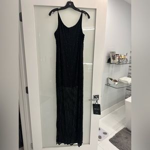 Karina Grimaldi sequined gown.